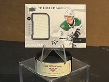 2018-19 UD Premiere Swatches John Klingberg Stars Jersey Card 57/99