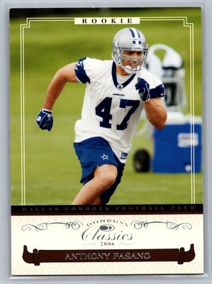 Anthony Fasano 2006 Donruss Classics Timeless Tributes Silver /999 #130
