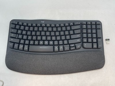 Logitech Wave Keys MK670 YR0096 Ergonomic Wireless Bluetooth Keyboard W/ DONGLE