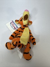 NEW Disney Mini Bean Bag TIGGER Iconic Winnie The Pooh 9" Plush Toy Tiger