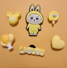 Set Of 6 Labubu Shoe Charms Compatible With Crocs