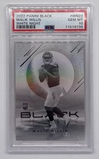 2022 Panini Black White Night Malik Willis #WN-22 PSA 10 RC Case Hit SSP (POP 2)