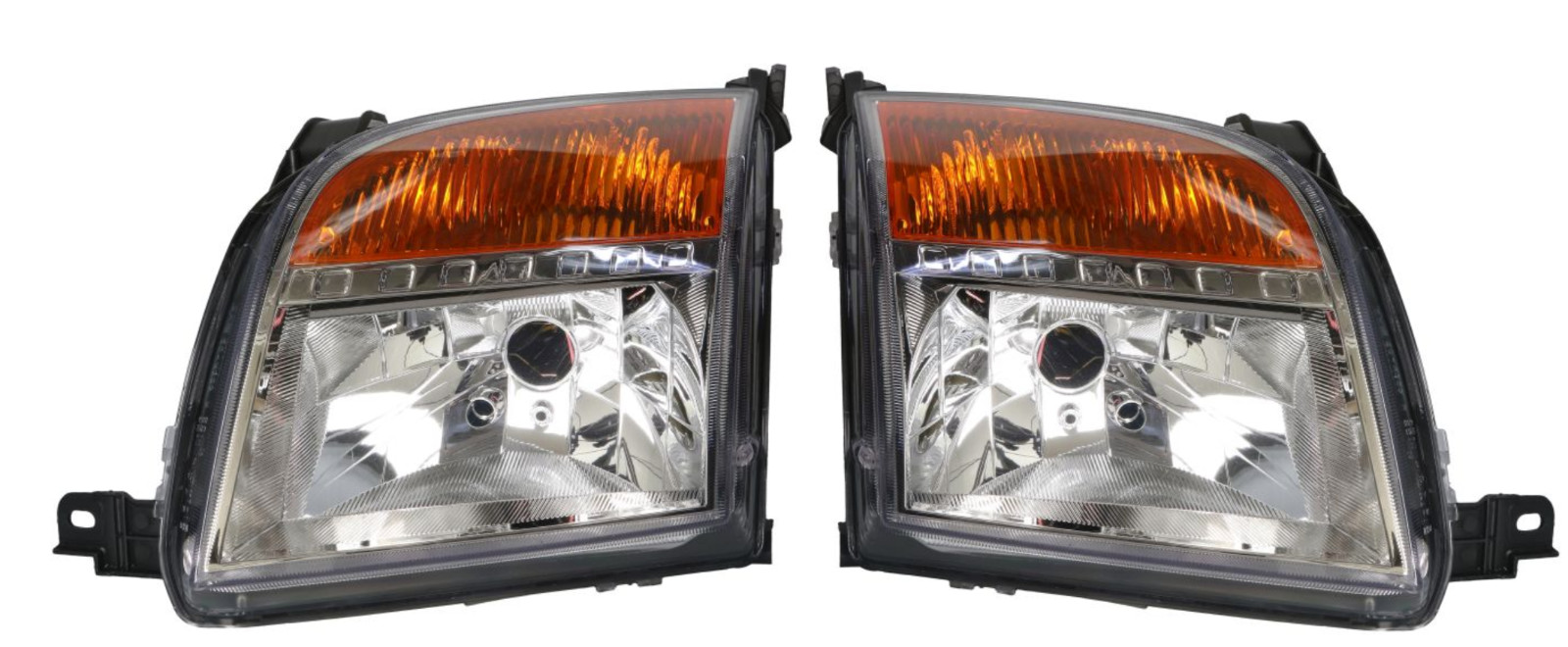 Phare avant H4 gauche et droit pour Ford Fusion JU 2005-2012 optique electrique