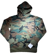 NWT Michael Jordan Camo Boys Hoodie Green Med Nike Air Ages 10-12