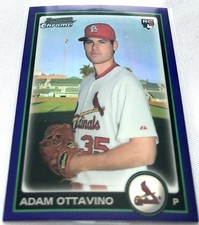 2010 Bowman Draft Picks Baseball Adam Ottavino Cardinals Purple Refractor Rookie