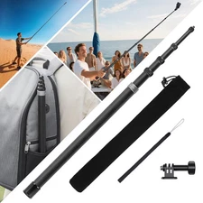 3m Selfie Stick for Insta360 X5 X4 Air, 118 Inch Carbon Fiber Invisible Ultra...