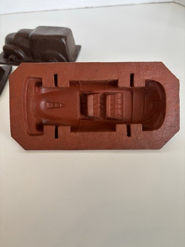 Lot Of 3 Vintage Factory Toy Car Mold Die Cast Rubber & Hard Plastic - Picture 6 of 11