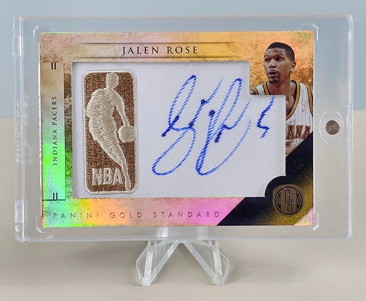 Jalen Rose 2010-11 Panini Gold Standard NBA Logoman AUTO 69/199 #22 Pacers view 5