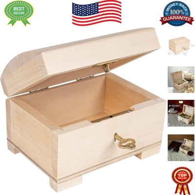 Compact Keepsake Box with Lock & Key - 4.17 In for Jewelry and Small Treasures