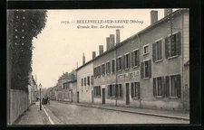 CPA Belleville-sur-Saone, Grande Rue, Le Pensionnat 