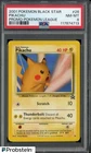 2001 Poekmon Black Star Promo Pokemon League #26 Pikachu PSA 8 NM-MT