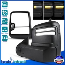 Power Heat Tow Mirrors Led Signal For 2007-2013 Chevy Silverado Sierra 1500 Power Heat Tow Mirrors Led Signal For 2007-2013 Chevy Silverado Sierra 1500