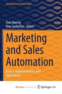 Hannig - Marketing and Sales Automation   Basics Implementation and  - X555z