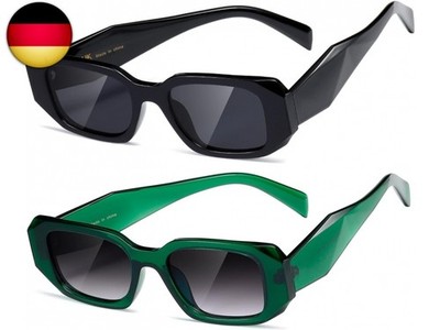 kimorn Rechteck Sonnenbrille für Frauen Männer Trendy Retro Trendy Sonnenbrille 