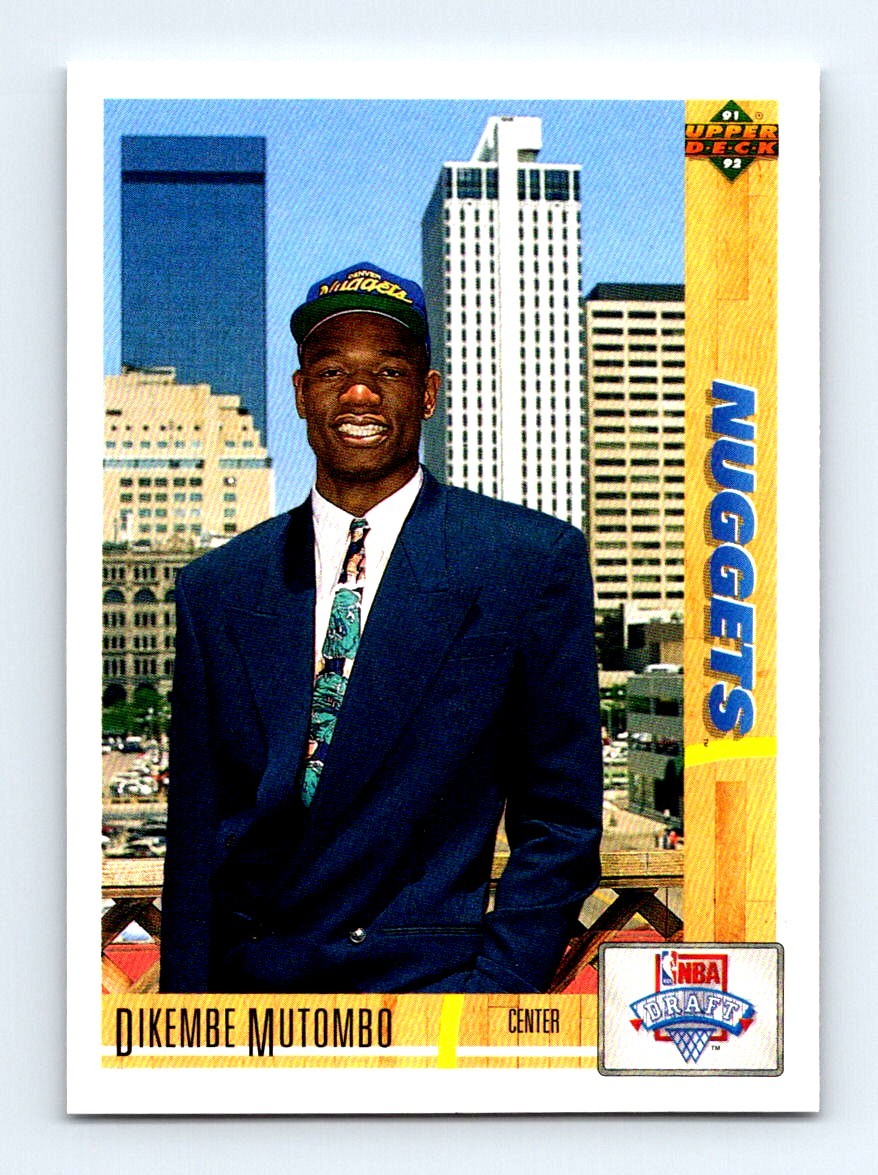 #3 1991-92 Upper Deck Dikembe Mutombo RC Denver Nuggets