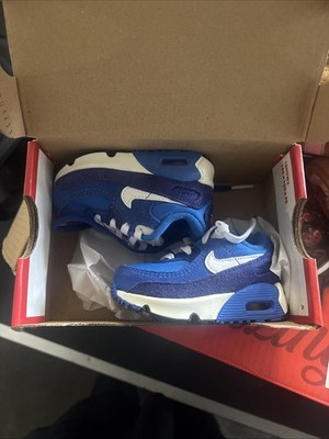 Nike Toddler Air max 90 LTR SE 2 Signal Blue White (DH9593 400) Size 3c