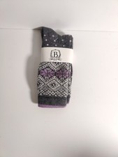b studio -women's socks - multi color- Cashmere Blend - Made in USA **K4**