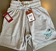 Mitchell & Ness Women’s San Antonio Spurs 90’s Logo Shorts Gray XS NWT Retro NBA