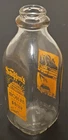 Steffen's Clear Glass 1 Quart Vintage 9" Milk Bottle Dairy Southwest