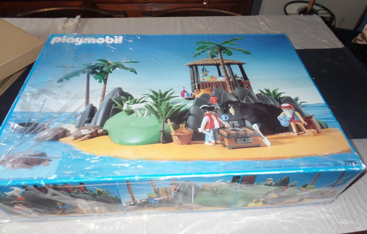 Lot PLAYMOBIL Vintage Pirates 2011 - Figurines, Bateau, Lanterne, Bon état