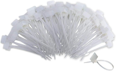 TUZAZO Nylon Marker Cable Zip Ties, 250Pcs 6 Inch Self-Locking Cable Labels Tags