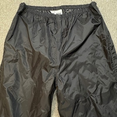 Helly Hansen Mens Black Nylon Polyurethane Waterproof Rain Pants XL