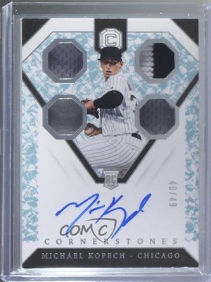 2019 Chronicles Rookie Cornerstones Crystal 40/49 Michael Kopech #15 Auto RC fl4