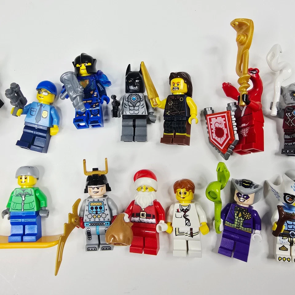 15 LEGO Minifigures Lot Collection Ninjago Batman Police Santa Claus Figures - Image 4 of 4