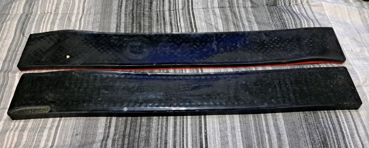 BACARDI Rubber Bar Mat Spill Runner Rail Lot Of 2 
