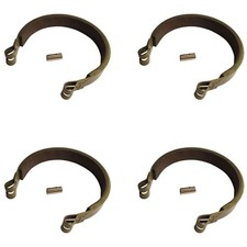  4 4" Brake Bands  Pins for Go Kart Cart Mini Bike ATV Quad Four Wheeler