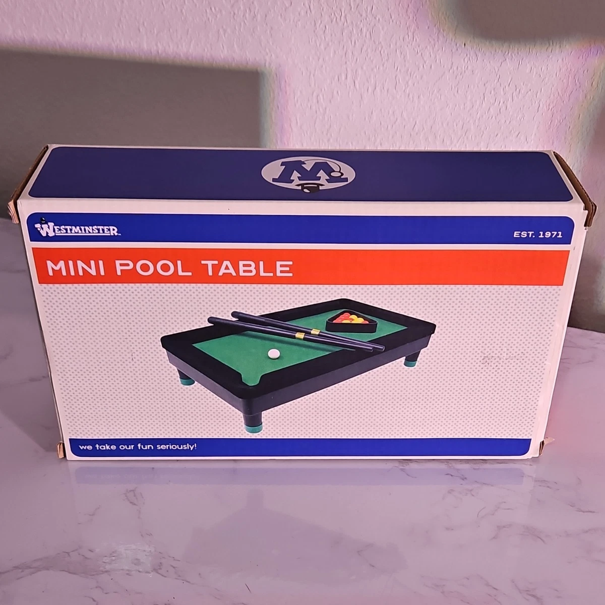 Mini Billiards for Cats,Mini Pool Table Playset, Mini Billiards Table Top Game for Kids Adults Width 2 Ball Club 11 Balls and a lampstand. (Large