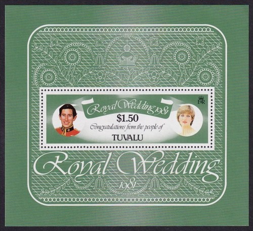 Tuvalu, 1981 Royal Wedding Souvenir Sheet, Superb Unmounted Mint MNH