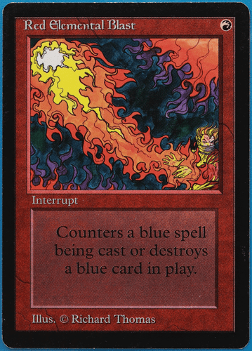 Red Elemental Blast Beta NM Red Common MAGIC MTG CARD (ID# 494375) ABUGames - Picture 1 of 2