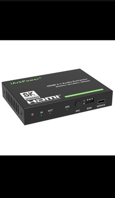 HDMI 2.1 Audio Extractor 4K120Hz to Optical + 3.5mm Analog Audio