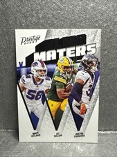 2023 Panini Prestige - Alma Maters AJ Dillon, Justin Simmons, Matt Milano #AM-8
