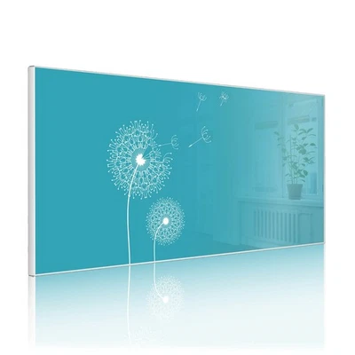 Magnettafel 78x37cm Pinnwand beschreibbar aus Metall mit Motiv Pusteblume 4 - Bild 1 von 4