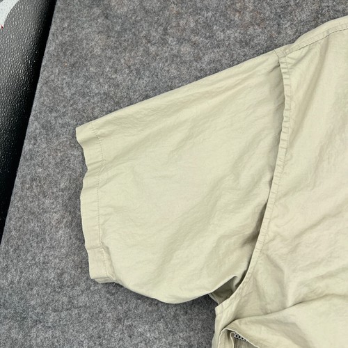 Columbia PFG Shirt Mens Large Beige Button Up Fishing Outdoors Camp Vented - Picture 10 of 13