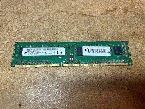 Lot De 2 Barrettes RAM Micron 4GB (1Rx8) PC3-12800U DDR3-1600, Testées, Occasion