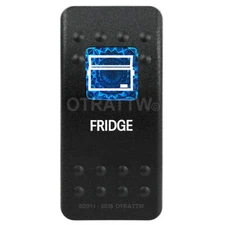 OTRATTW Carling Technologies Contura II Rocker Switch, FRIDGE, BLUE LENS