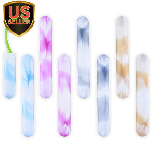 8 Pcs Travel Toothbrush Case with Drainage Holes – Portable, Breathable Bulk ...