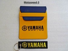 porta documenti yamaha  giallo  + portachiavi 