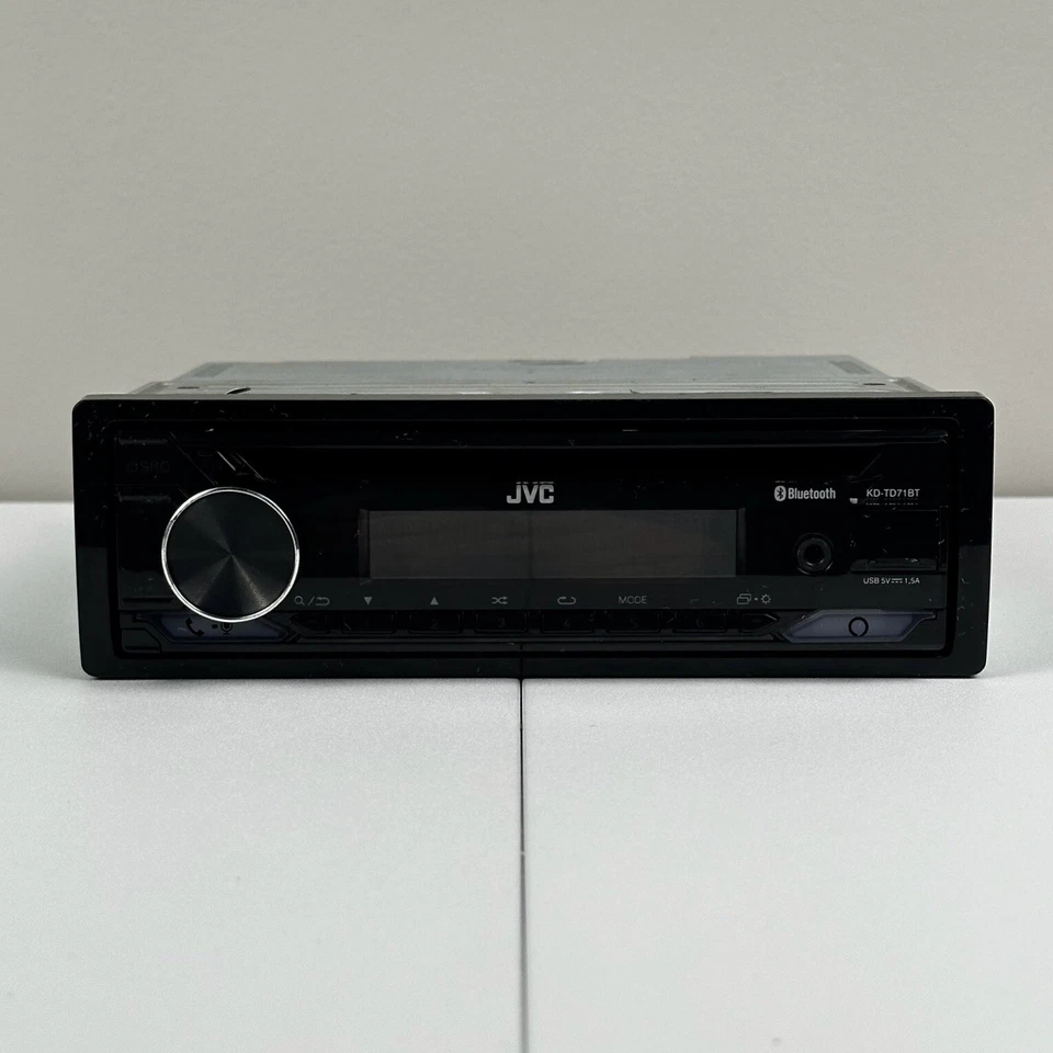JVC KD-TD71BT CD Bluetooth USB Port Aux Input Receiver Car Radio Single Din Work - Image 2 of 4