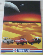 1980's NISSAN PATROL KING CAB 4X4 Catalogue Brochure Prospekt Dépliant French