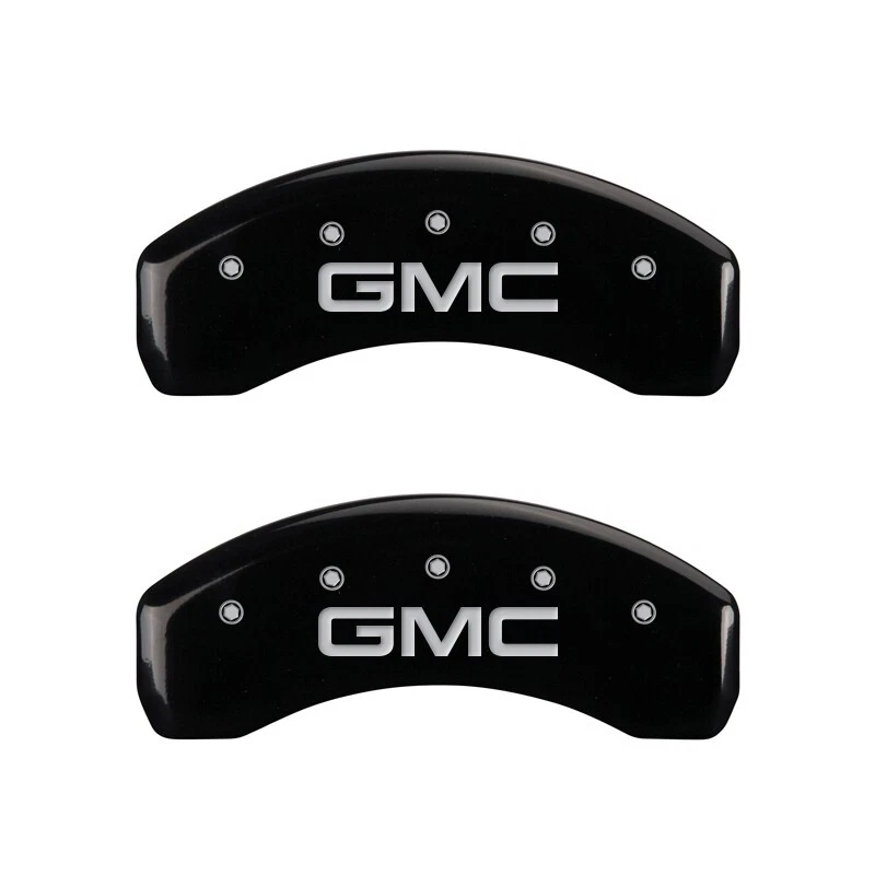 2001 - 2007 年 "GMC" Sierra 1500 HD 前后黑色 MGP 刹车盘卡钳盖 — 第 3/4 张图片