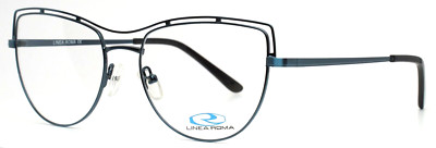 LINEA ROMA Liliane C3 Blue Womens Cat Eye Full Rim Eyeglasses 54-17-140 B:43