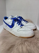 Nike Dunk Low NIKEiD White Royal Blue Gum Sole Custom Canada Size 12 AH7979-991