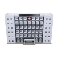Outland Models Railroad Scenery Modern Large Hospital / Medical Centre N Scale