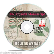 The Voynich Manuscript, Mysterious Unsolved Code Cryptography Book CD F12