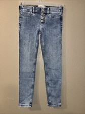 Abercrombie Kids Mid Rise Pull On Jeggings size 9-10 Reg Stretch Jeans P2