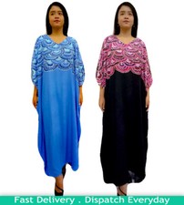 Summer Ladies Women MERMAID Beach Design Buttersoft Long Kaftan Dress Plus Size